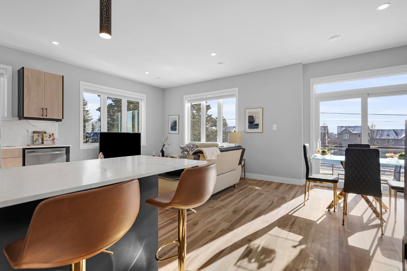 Bright furnished residence interior at The Westbury